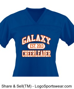 Junior Girls Jersey - Galaxy Cheerleader Design Zoom